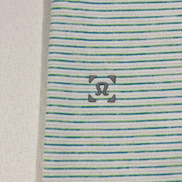 Lululemon Metal Vent Tech Polo Green/White Stripe - Picture 8 of 11